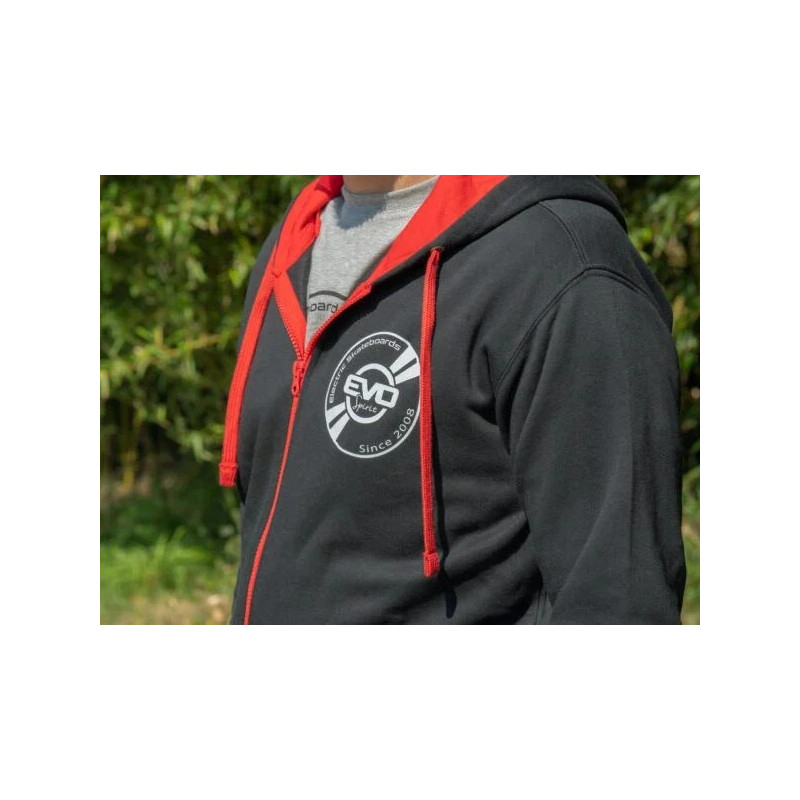 Veste Zipée Noire Evo-Spirit