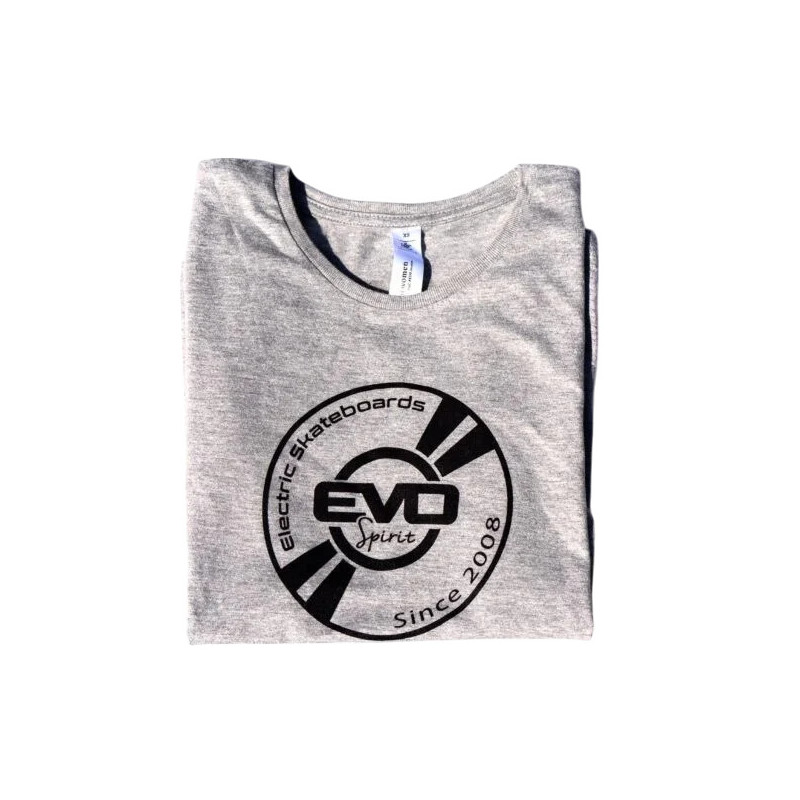 T-Shirt Gris avec Logo Evo-Spirit