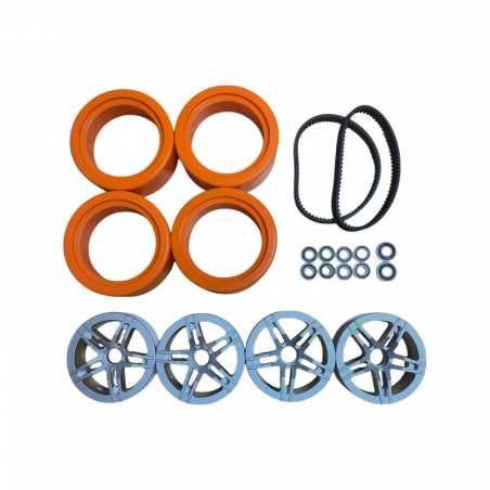 Kit de Conversion Tout-Chemin Pneus Uréthane 130 - Xplorer V2