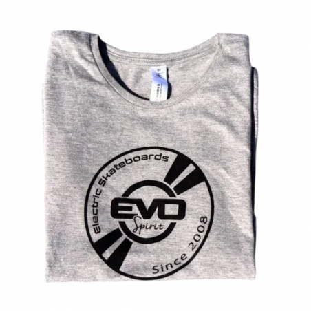 T-Shirt Gris avec Logo Evo-Spirit